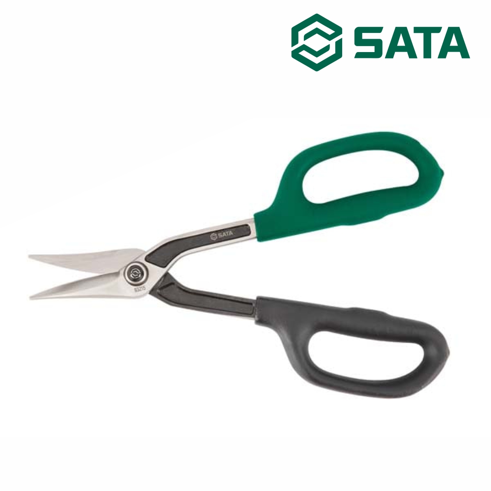 사타 SATA 뾰족형 철판 가위 263mm(10인치) 93215 함석 철판가위 - 상품 이미지