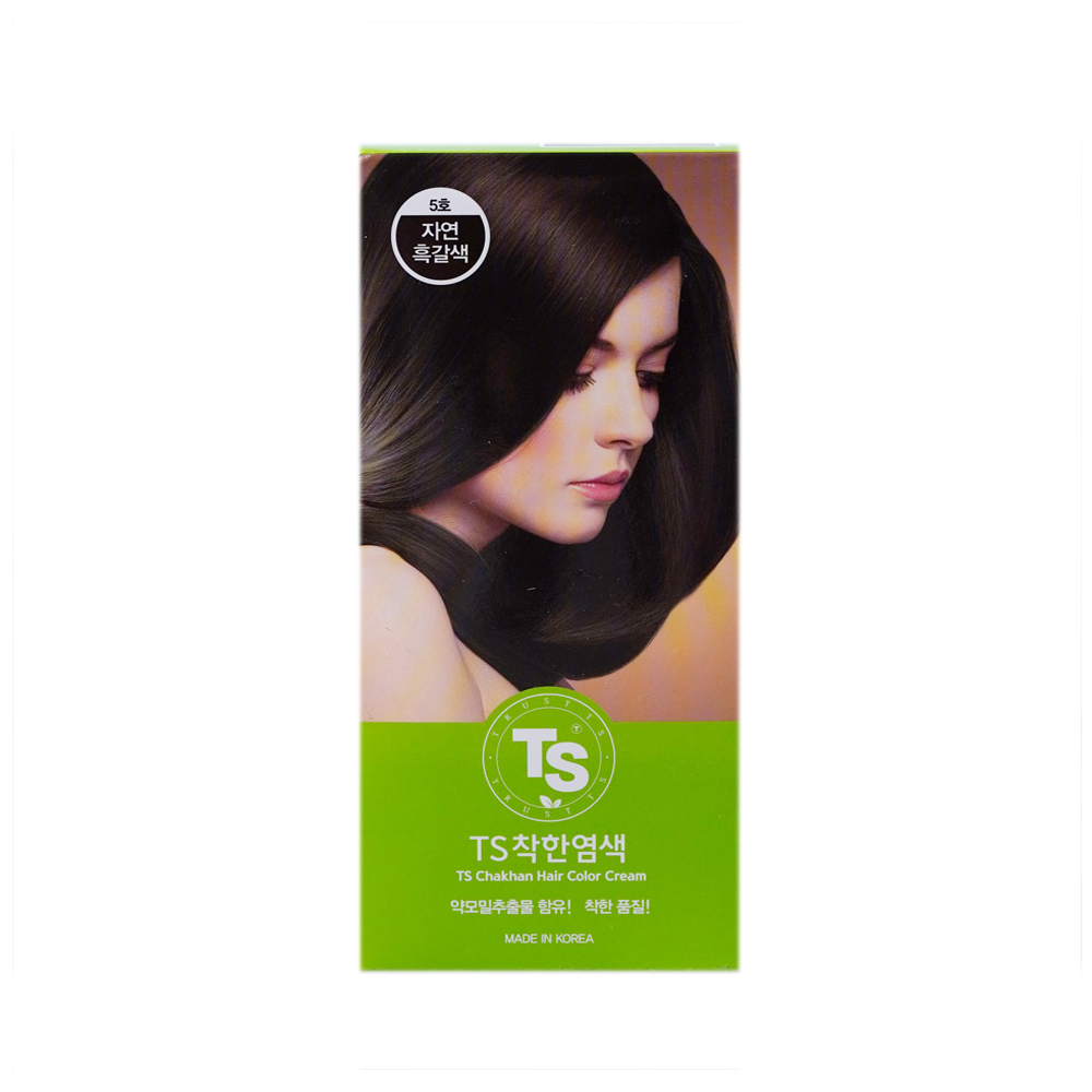 TS 더착한 염색약 (컬러수량 선택) 120g, 5호 자연흑갈색, 1개 - 상품 이미지