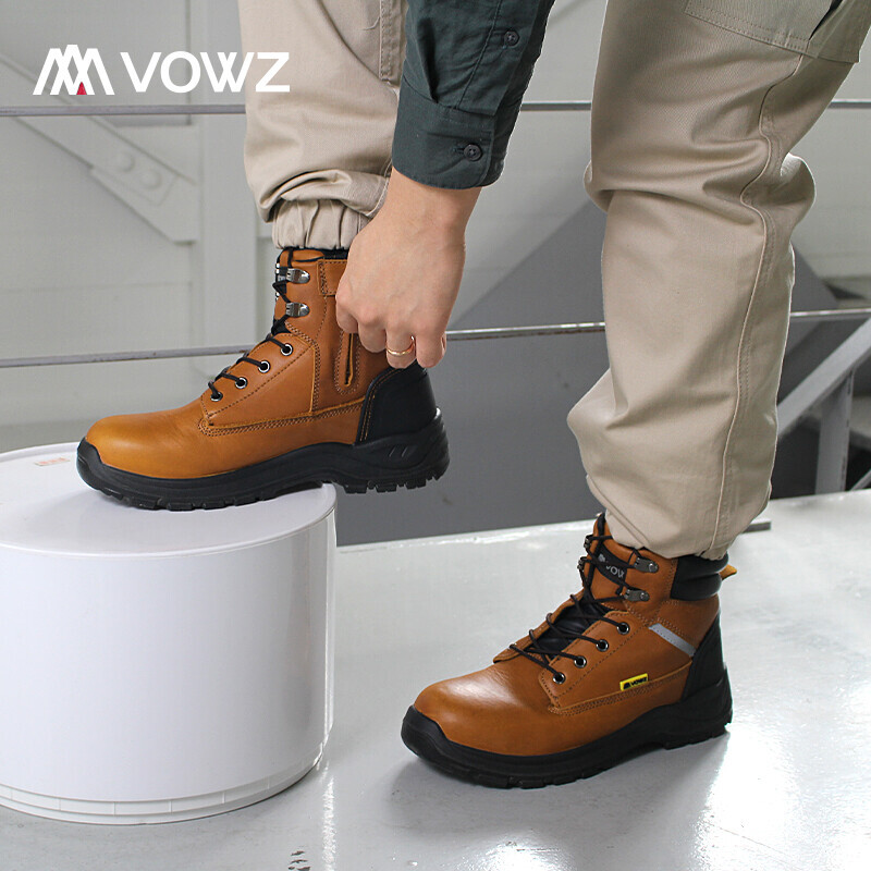바우즈 VZ-601 6인치안전화,천연가죽 이미지 6