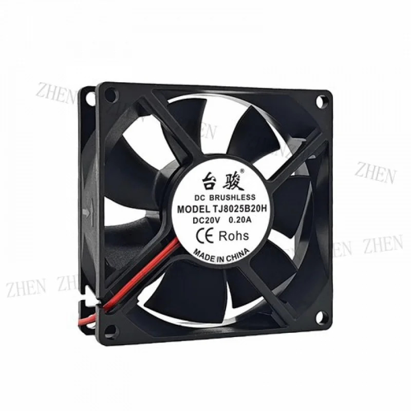 Y TJ8025B20H DC20V 0.2A 8CM 8025 2선식 냉각팬용