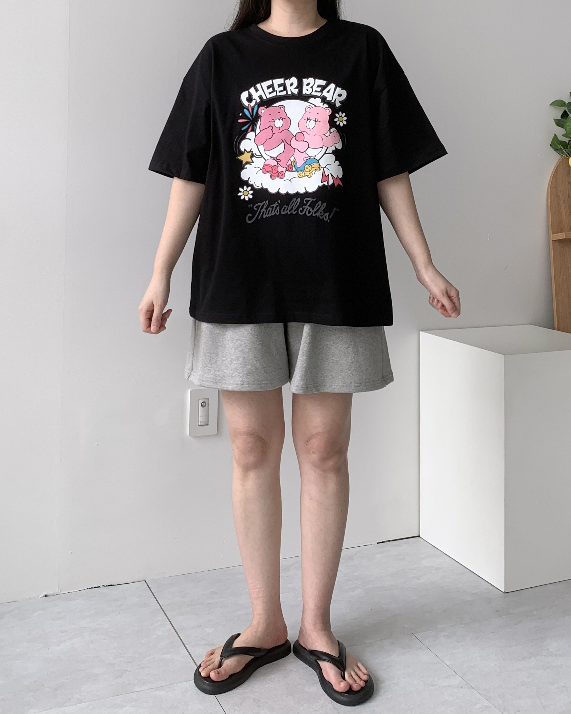 치얼업 프린팅티셔츠 반팔티셔츠 루즈핏티셔츠 - 상세 이미지 3