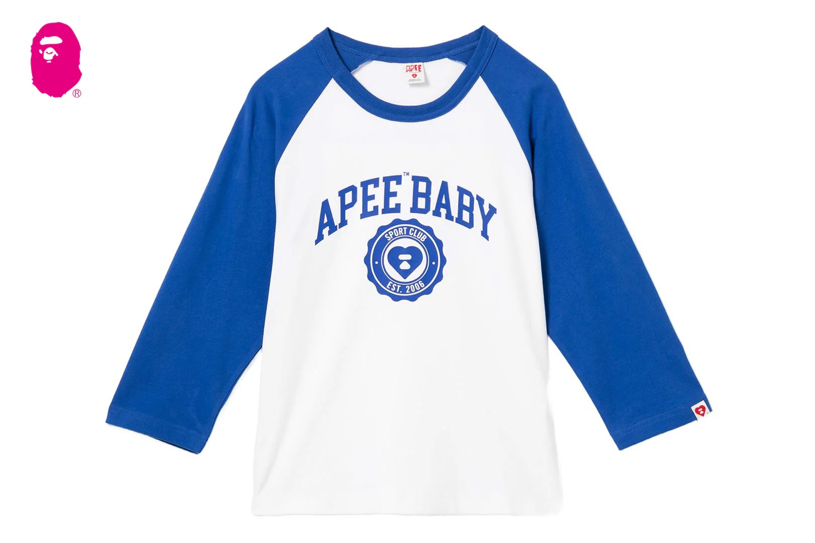 베이프 우먼즈 긴팔티 APEE BABY PRINT RAGLAN LS TEE CM20-211-302 - 상세 이미지 2