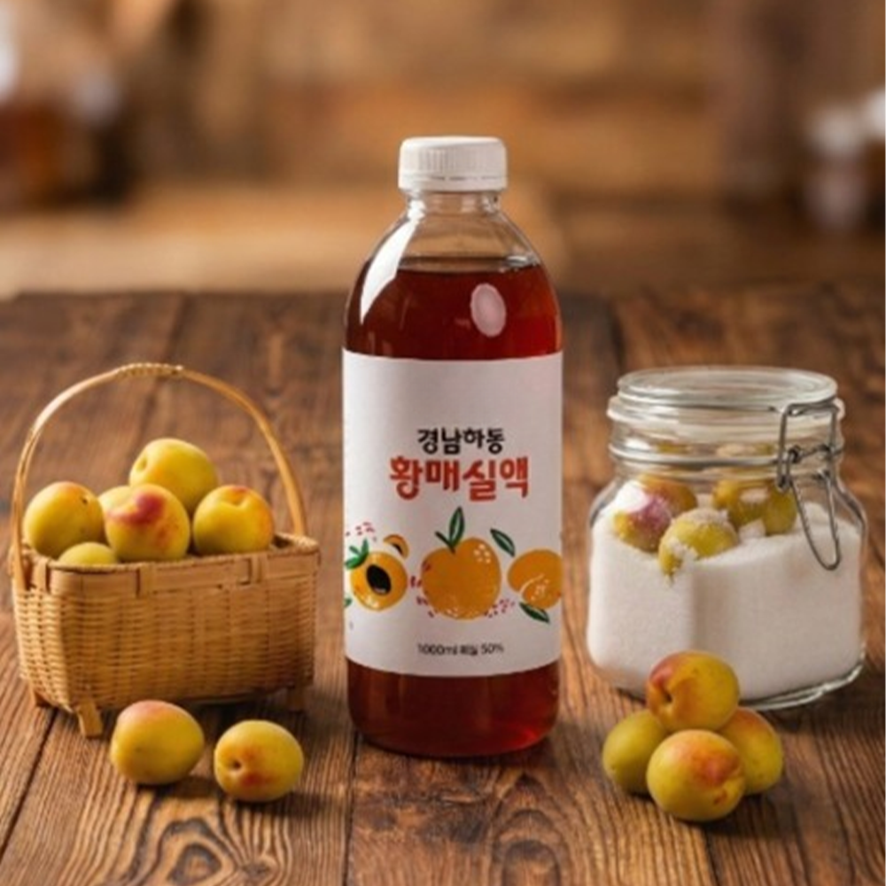 [팔톤상회] 잘 익은 황매실로 만든 매실액 1L, 1개 - 상품 이미지