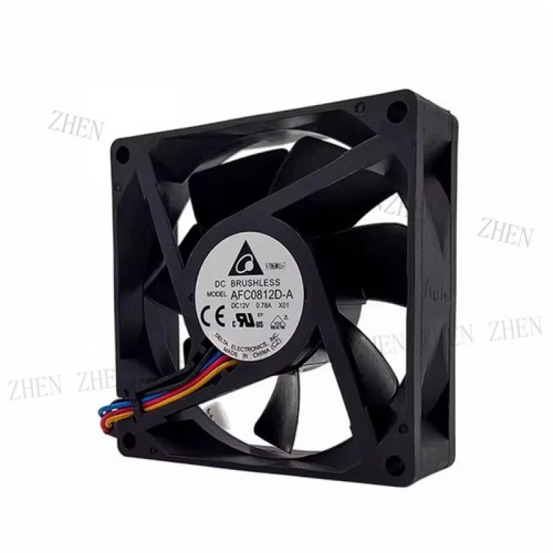 Y AFC0812D-A DC12V 0.78A 8025 8cm 4선식 냉각팬