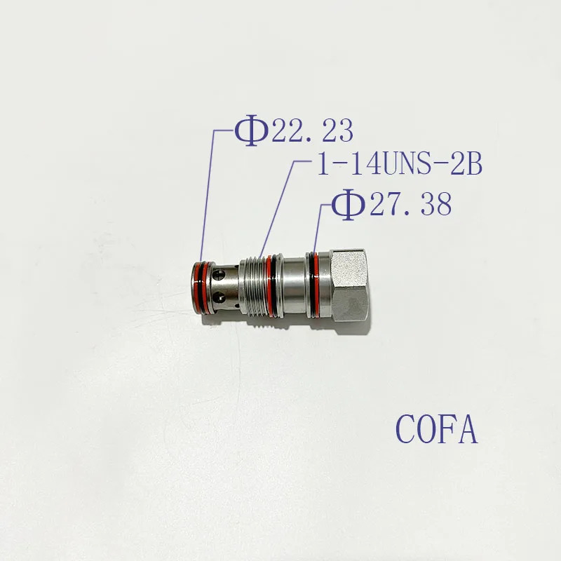 SUN 타입 나사 삽입 1. 81 압력 형 단방향 밸브 CODA/COA/COHA 유압