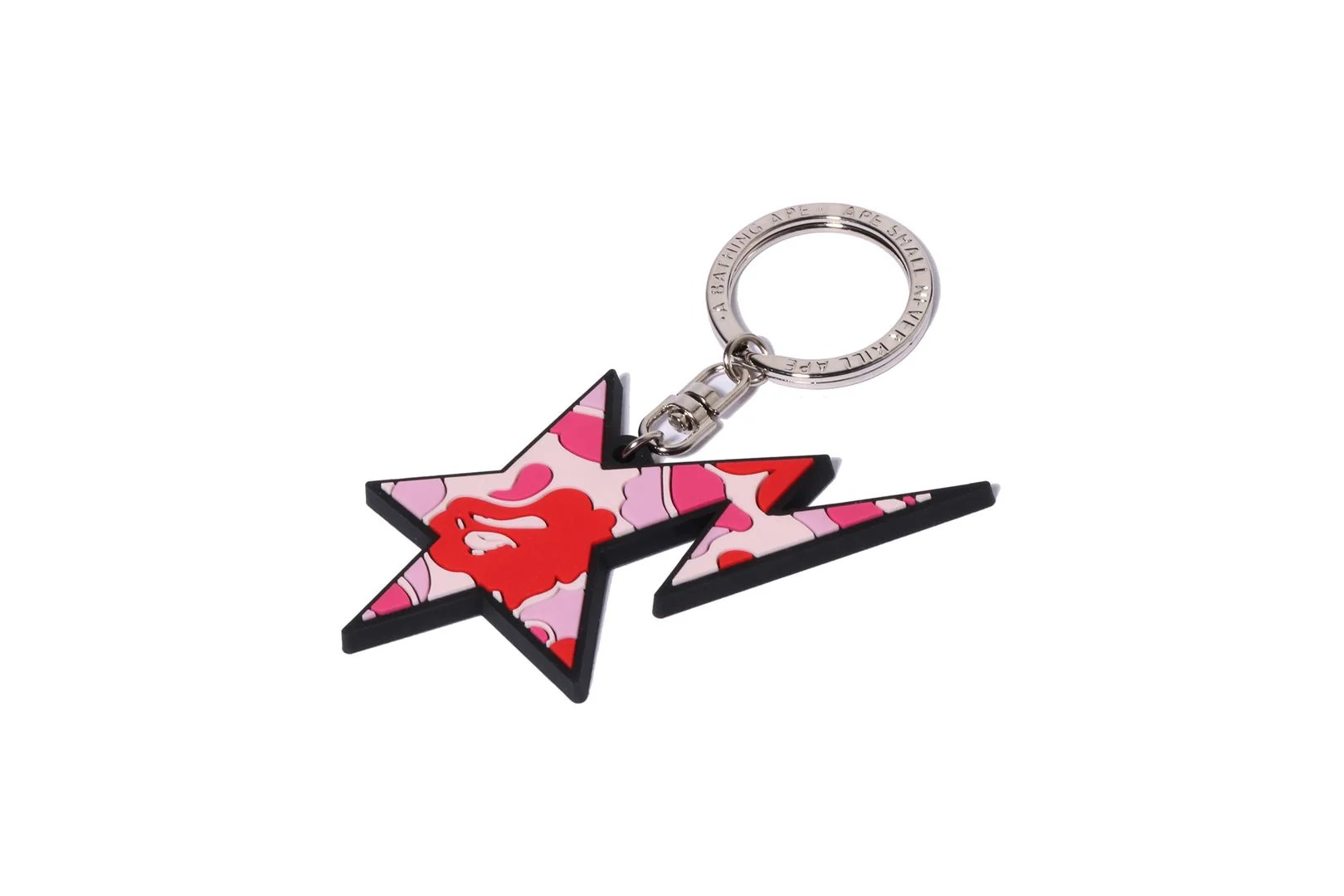 베이프 키링 ABC CAMO STA RUBBER KEYCHAIN 1M20-182-016 - 상세 이미지 2