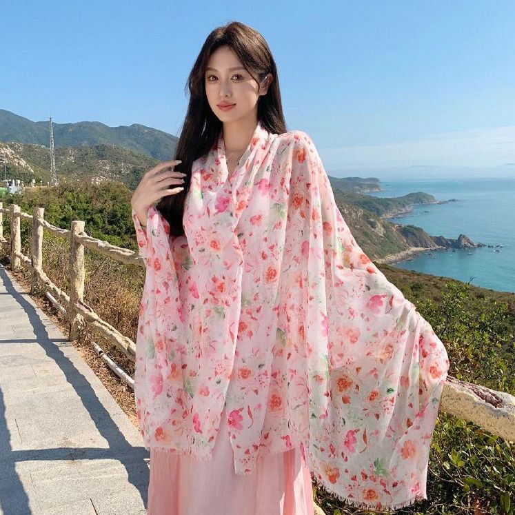 여름 숄 망토 케이프 비치 몽골 봄 판초 해변 여행 가디건 - 상품 이미지