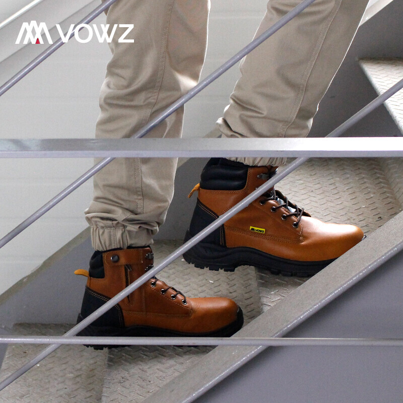 바우즈 VZ-601 6인치안전화,천연가죽 - 상세 이미지 4