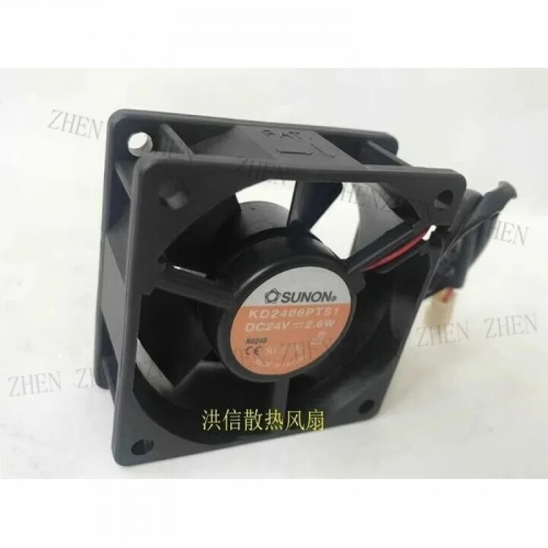 Y for 6025 KD2406PTS1 DC24V 2.6W 6CM 2핀 인버터 냉각팬