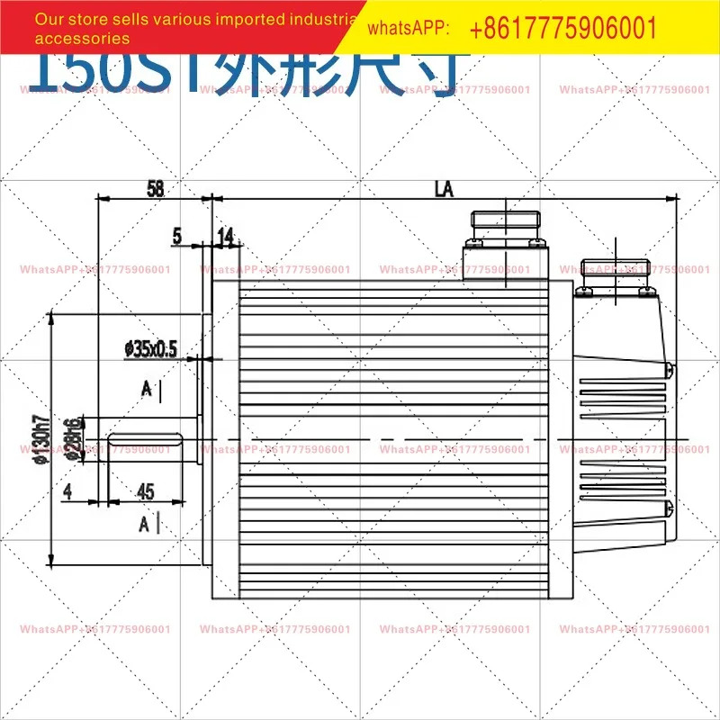 친장 서보모터 180ST-M27015LFB 고전압 모터 150ST-M15025/18020LFB