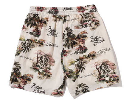 베이프 바지 BAPE BLACK COLOR PRINT HAWAIIAN SET 2 1M20-153-302 - 상세 이미지 2