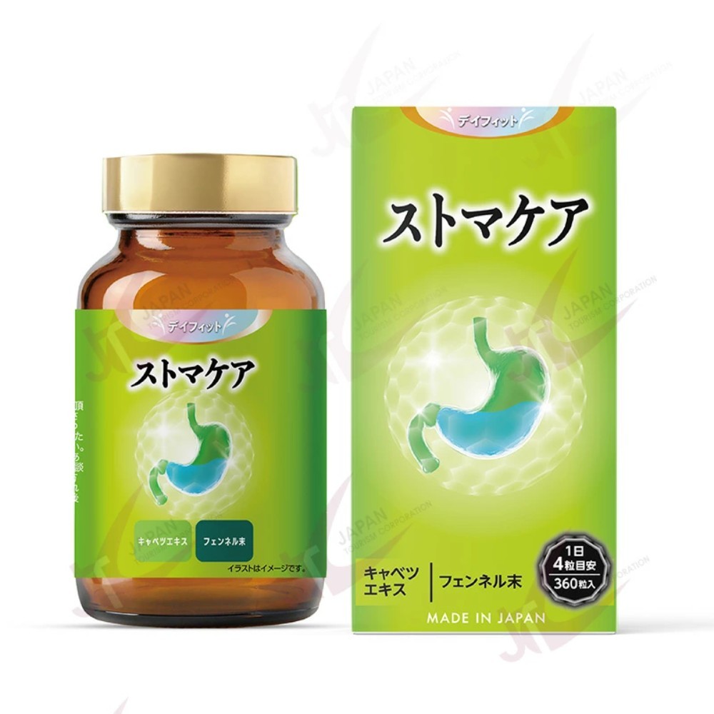 데이핏 DAYFIT 스토마케어 양배추엑기스 펜넬 일본 영양제 360정 3개월분 - 상품 이미지