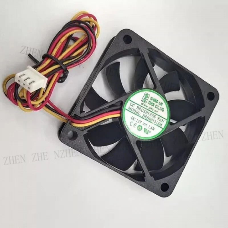 Y DFB601512M DC12V 1.6W 6CM 6015 3선식 냉각팬