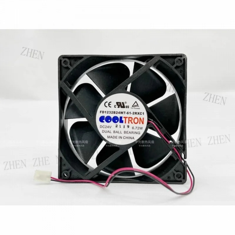 Y FOR COOLTRON FD1232B24W7-61-2RXC1 12032 DC24V 6.72W 12CM 2선식 냉각팬