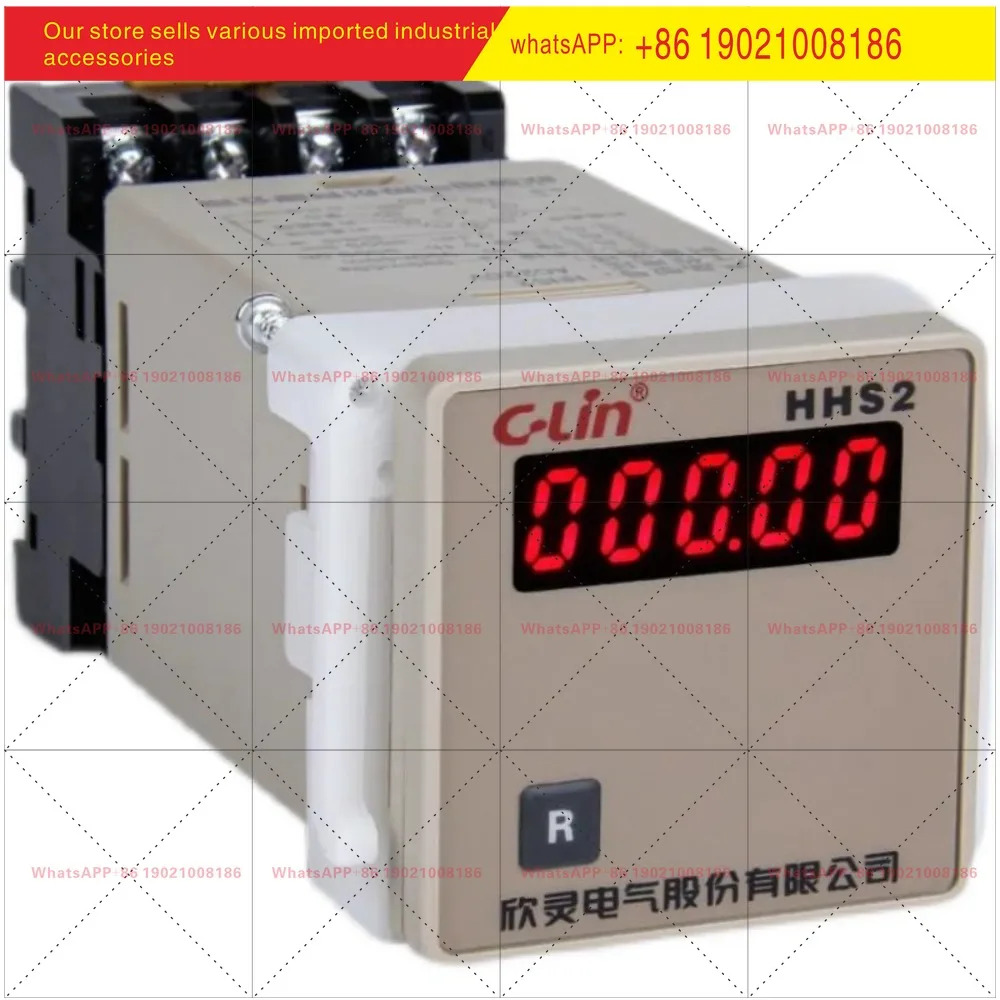 신링 타이머 HHS2 DH48L 5자리 누적 시간계 AC220/DC24V 정전 시 메모리 유지 베이스 포함