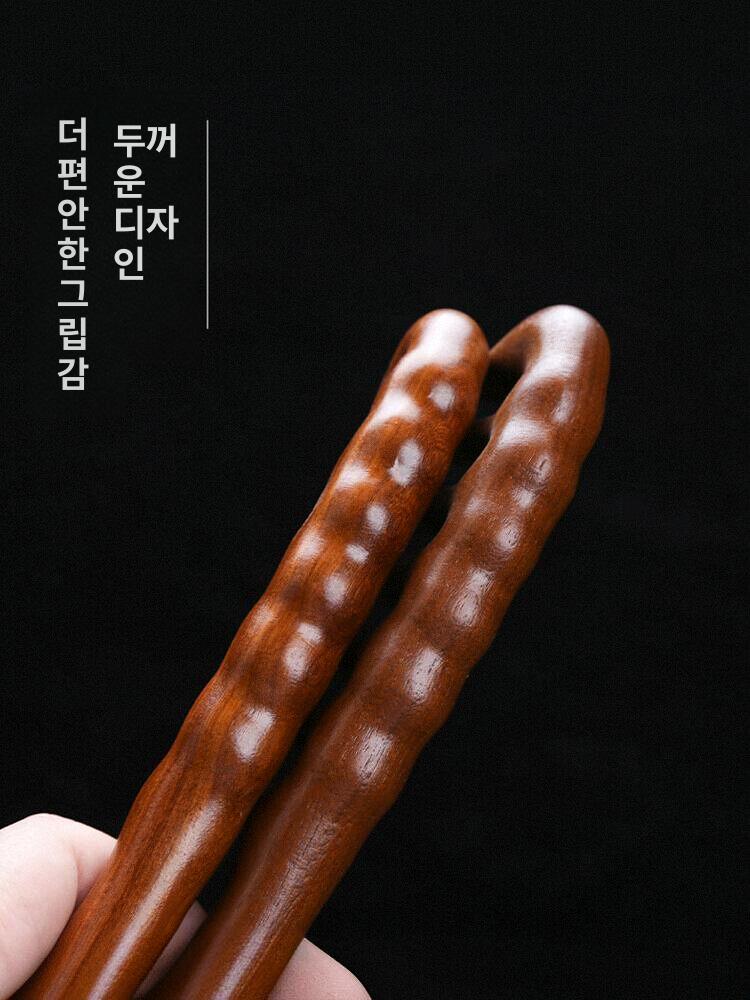 머리빗 대형 곱슬머리 마사지 뾰족 도끼빗 전용빗 워터 드롭 + 로즈우드 클래식 2개 세트 - 상세 이미지 4