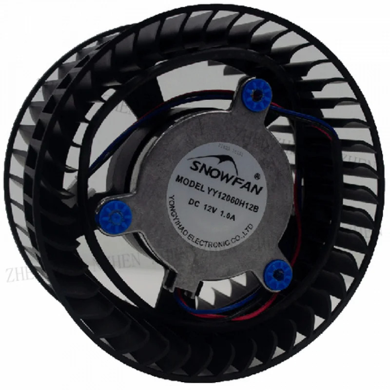 Y SNOWFAN YY12060H12B 에어 청정기 원심 팬 DC12V 1.0A 11.52W 3핀