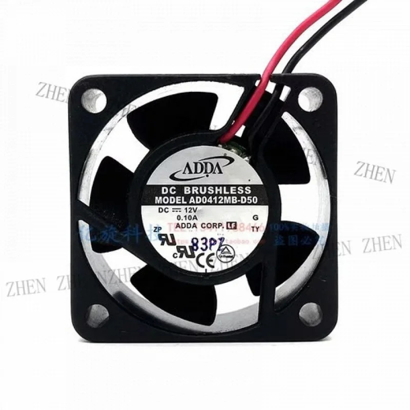 Y for AD0412MB-D50 4015 DC12V 0.10A 4CM 2선 듀얼 볼 쿨링 팬