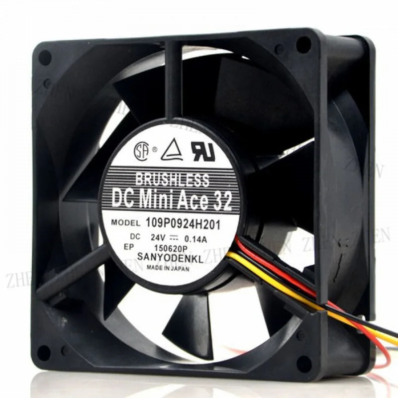Y 109P0924H201 92x32 24V 0.14A 9CM 이볼 냉각팬용