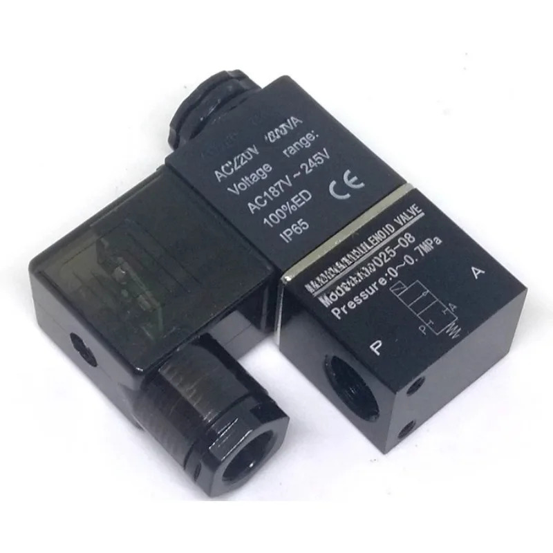 BLCH 베일링 솔레노이드 밸브 2위치 양방향 2V025-06 DC24V AC220V