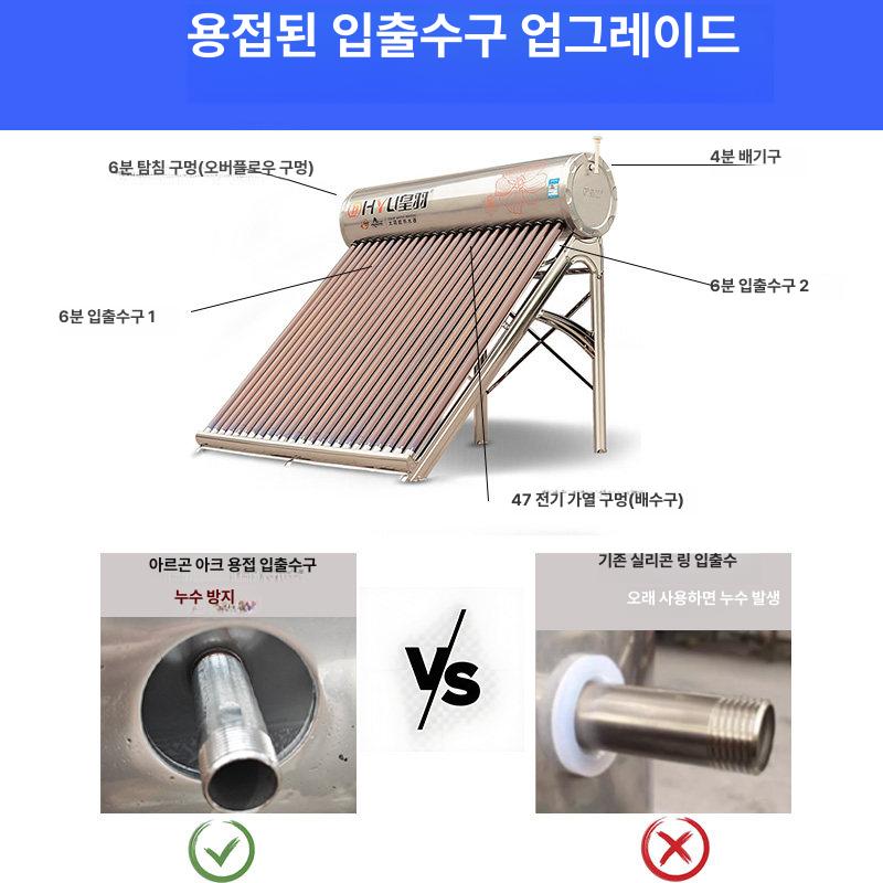 태양열온수기 보일러 열매체 농촌 히터 야외 수영장 - 상세 이미지 3