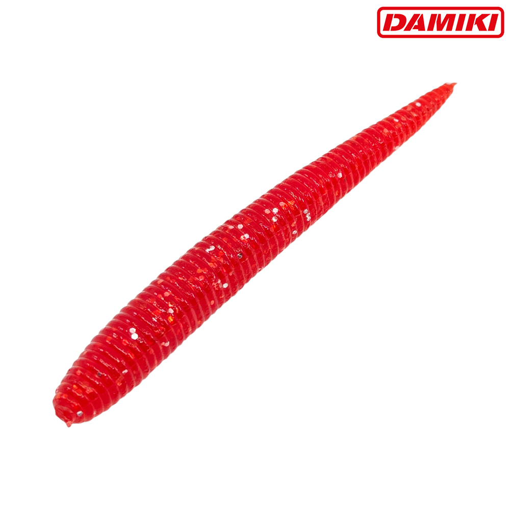 다미끼 스팅거 플로팅 광어 캐스팅 다운샷웜 108 레드실버, 10cm(4인치) - 상세 이미지 2