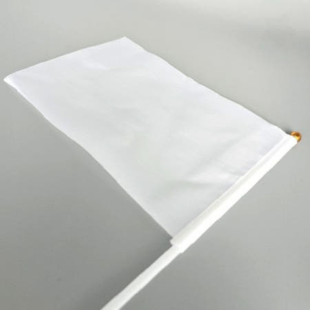 ezmobi 백색천 막대기포함 응원용품 행사용 깃발제작 이벤트소품 학교행사 단체활동 꾸미기재료