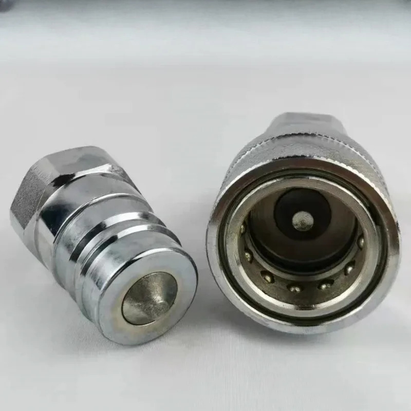 유압 오일 파이프 개폐식 퀵 커넥터 JS KZE.2-6 G1/4 3-8 4-10 6-15 8-20 10-25 1개