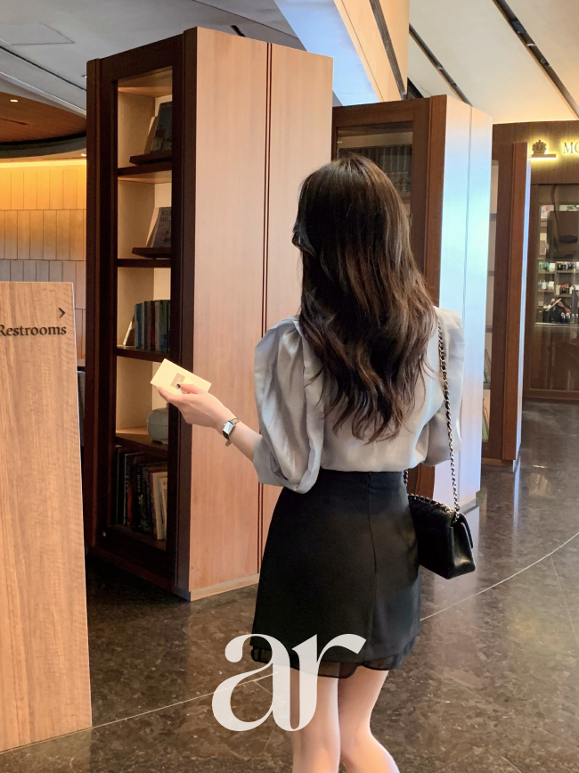 벨라 쉬폰 트임 미니 스커트 sk6887 이미지 7