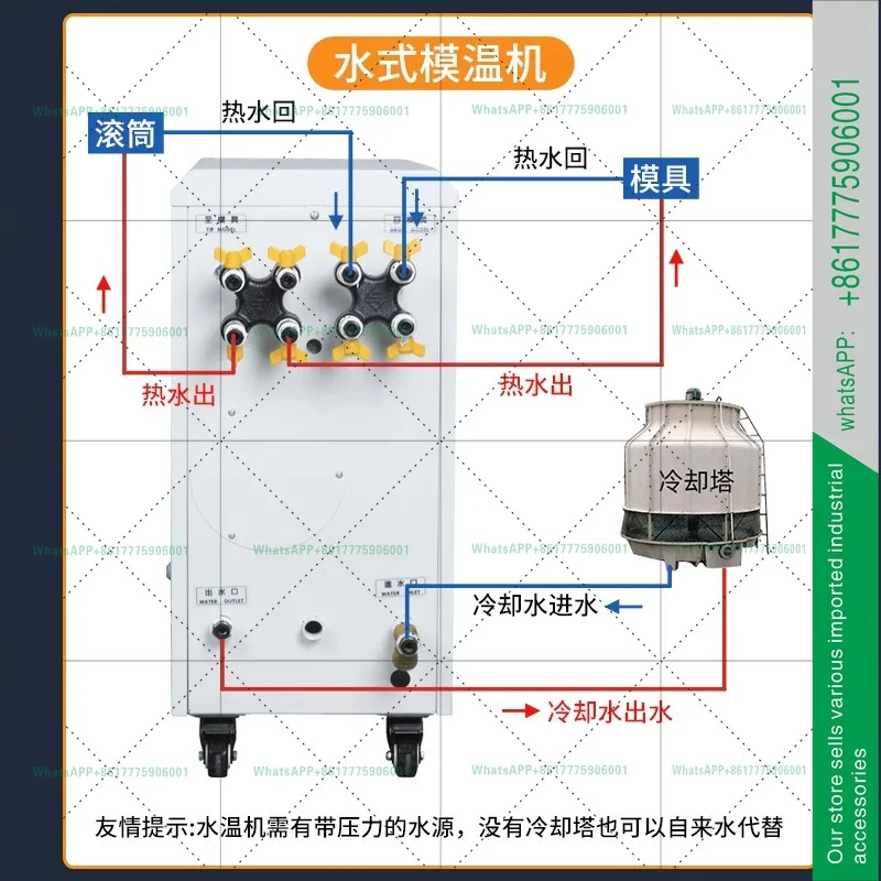 금형 온도 조절기 9KW6KW 수냉식 오일 순환 가열 고온