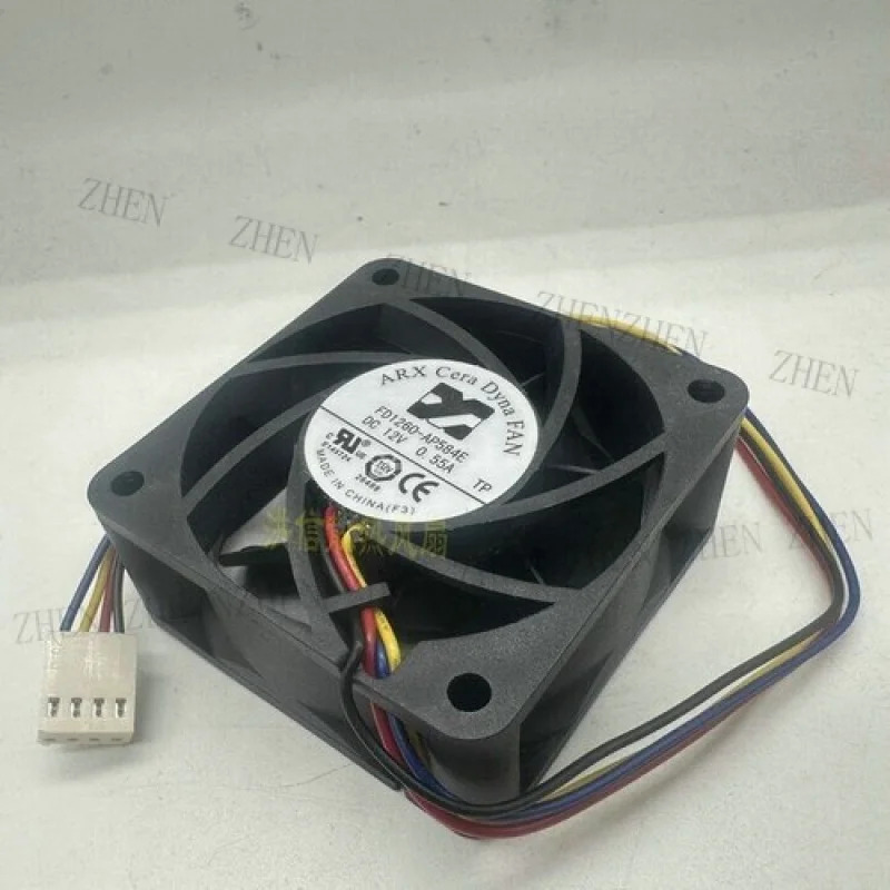 Y ARX 팬FD1260-AP584E DC12V 0.55A 6025 60x25MM 4선 냉각팬