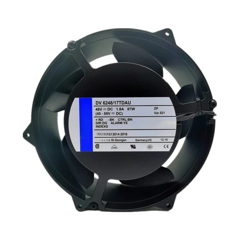 오리지널 팬 DV 6248/17TDAU DC48V 1.8A 87W 17CM 인버터 냉각팬