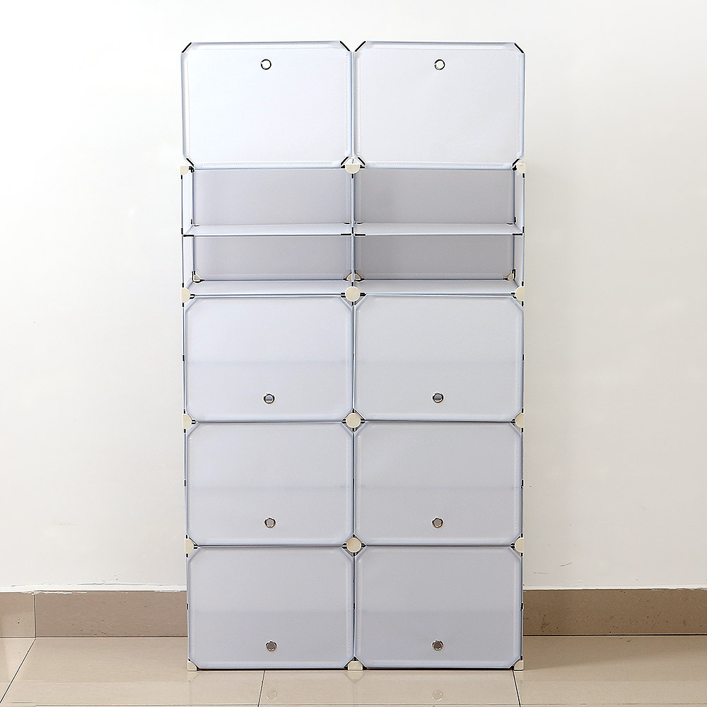 신발장 DIY 화이트 도어형 신발장(85x127cm) 슈즈정리 신발정리대 - 상세 이미지 2