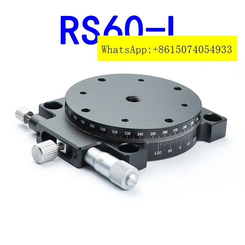 R축 회전 고정밀 변위 테이블 360 각도 미세 조정 인덱싱 슬라이드 R-S/RSP