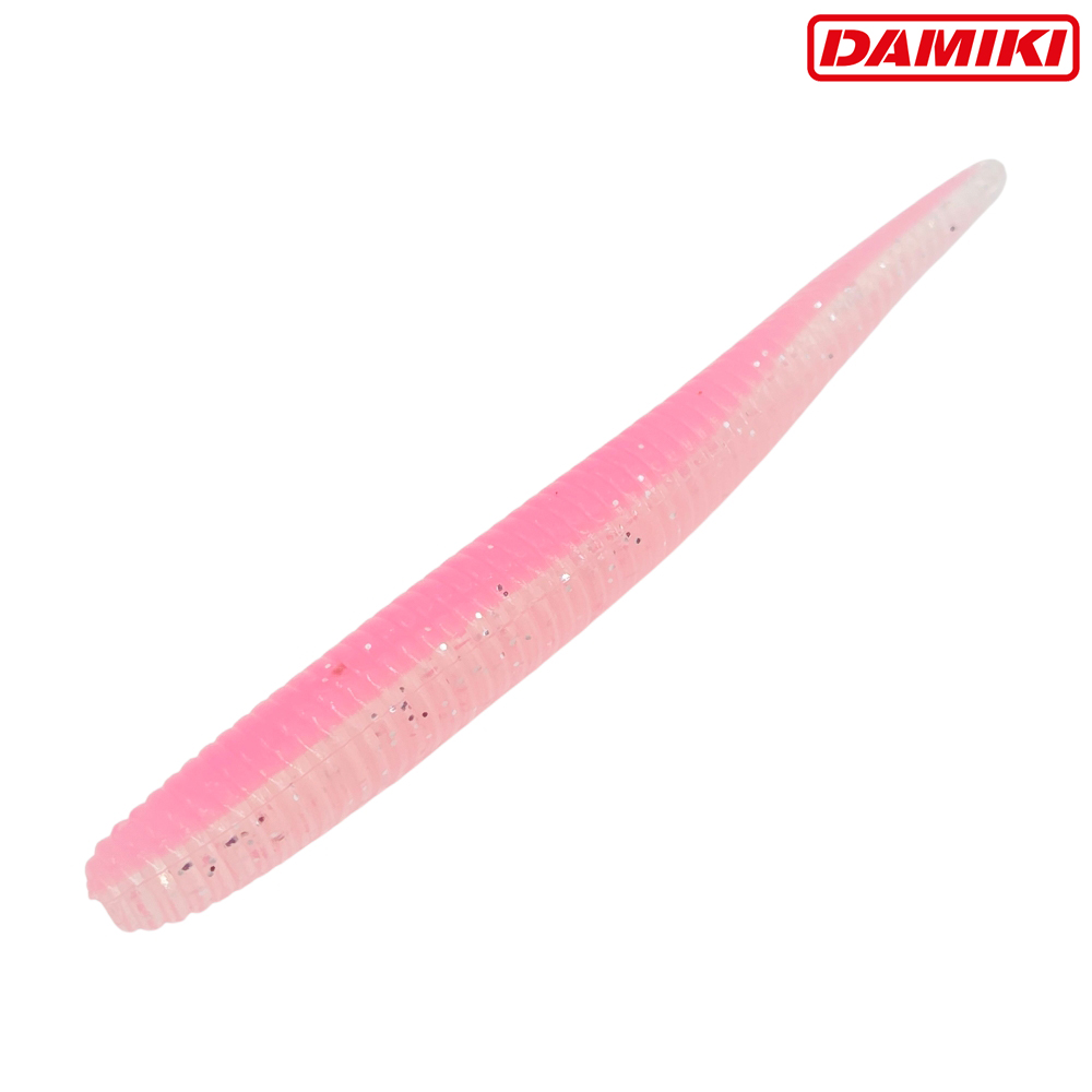 다미끼 스팅거 플로팅 광어 캐스팅 다운샷웜 464 핑크 문 버그(투톤), 10cm(4인치) - 상세 이미지 2