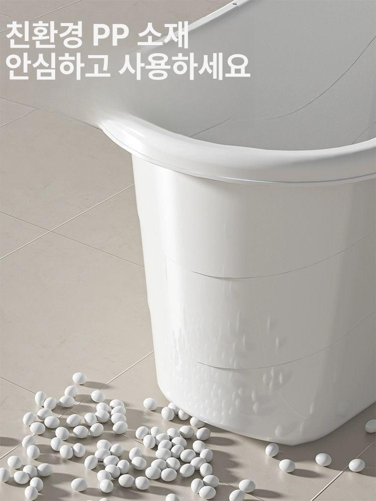 목욕통 대형 간이욕조 용 이동식 1인용 가정용 반신욕조 원터치 야외 사이즈 - 상세 이미지 5