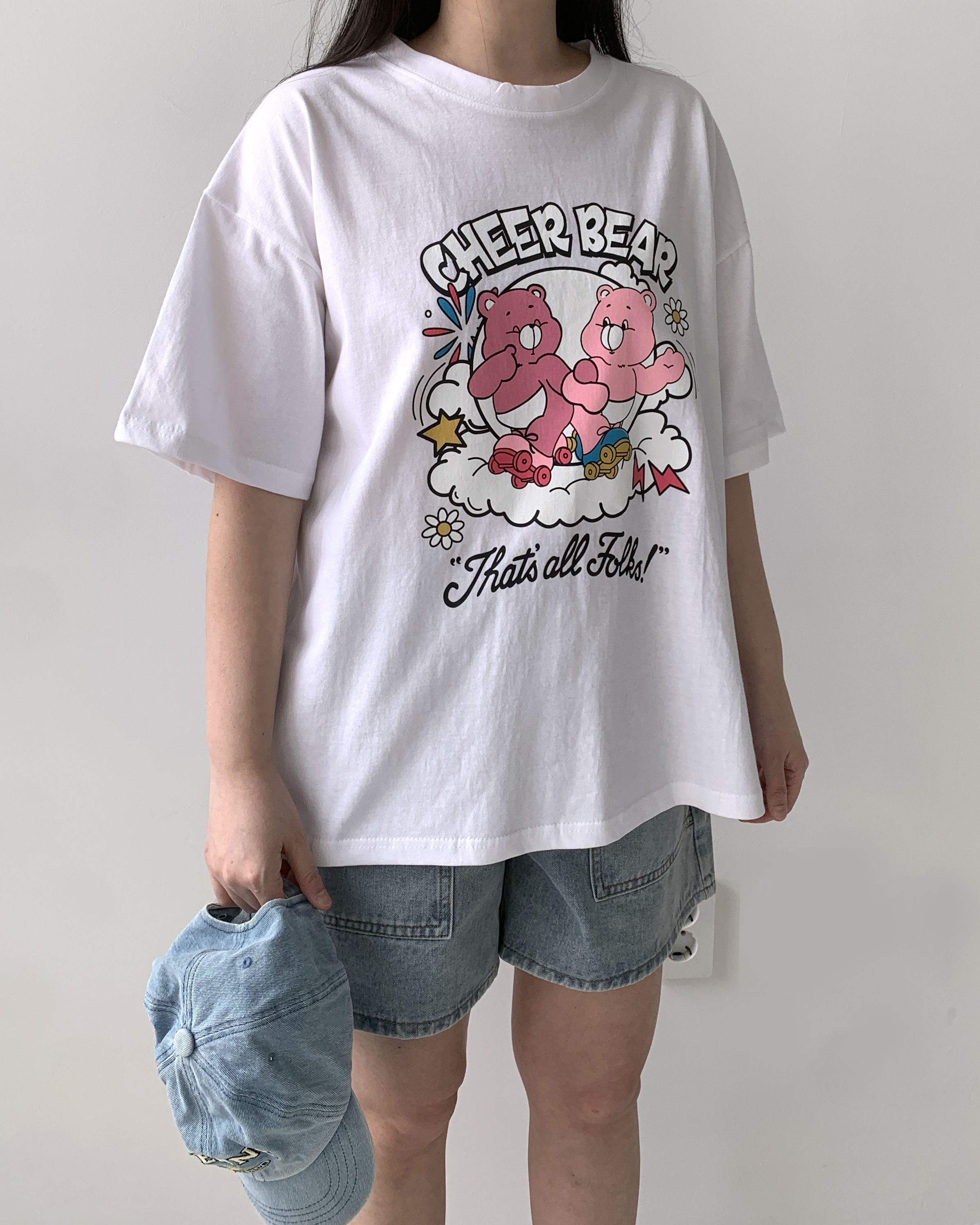 치얼업 프린팅티셔츠 반팔티셔츠 루즈핏티셔츠 이미지 6