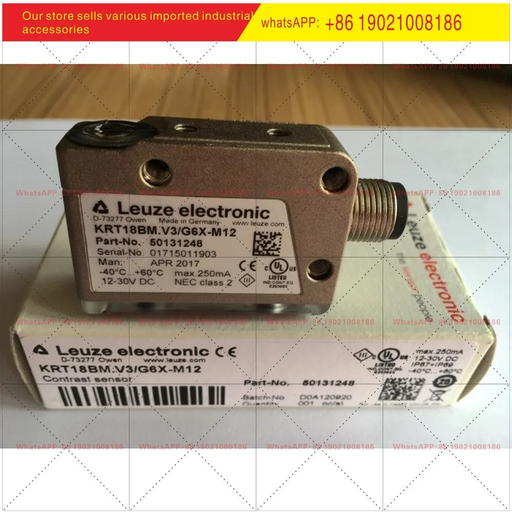 LEUZE 컬러 라벨 센서 KRT18BM. V3/G6X-M12 V2/G6T-M12