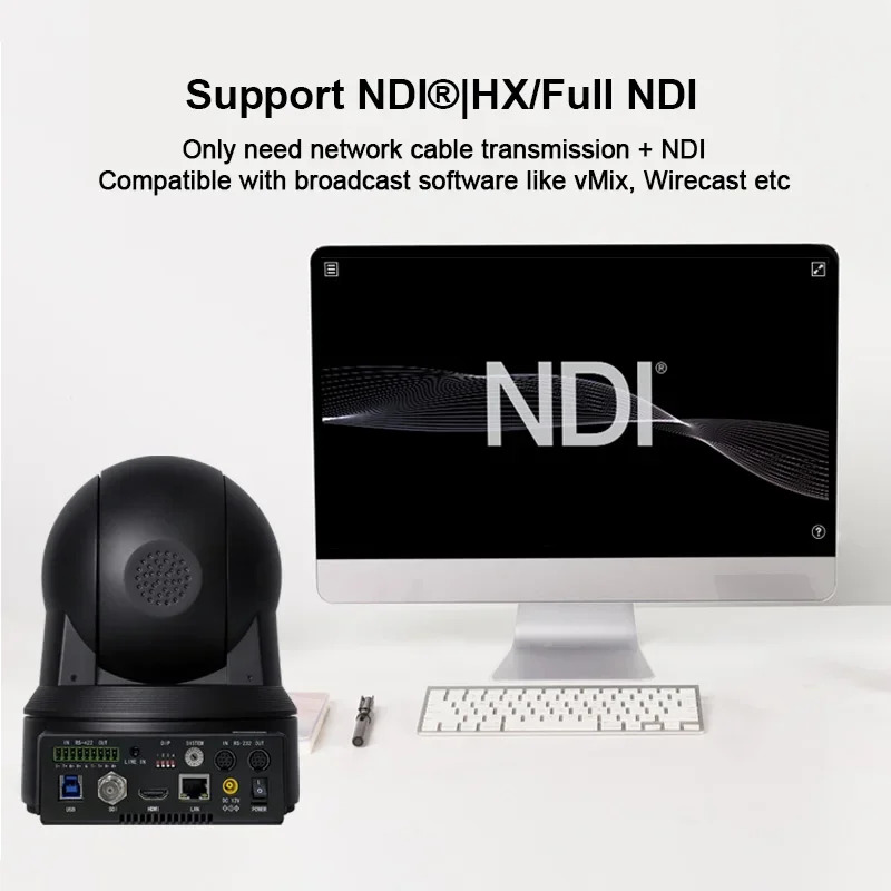 20X 줌 PTZ 카메라 HDMI USB 3.0 1080P 60fps 화상 회비즈 미팅 라이브 스트리밍 온라학습줌 기능 포함