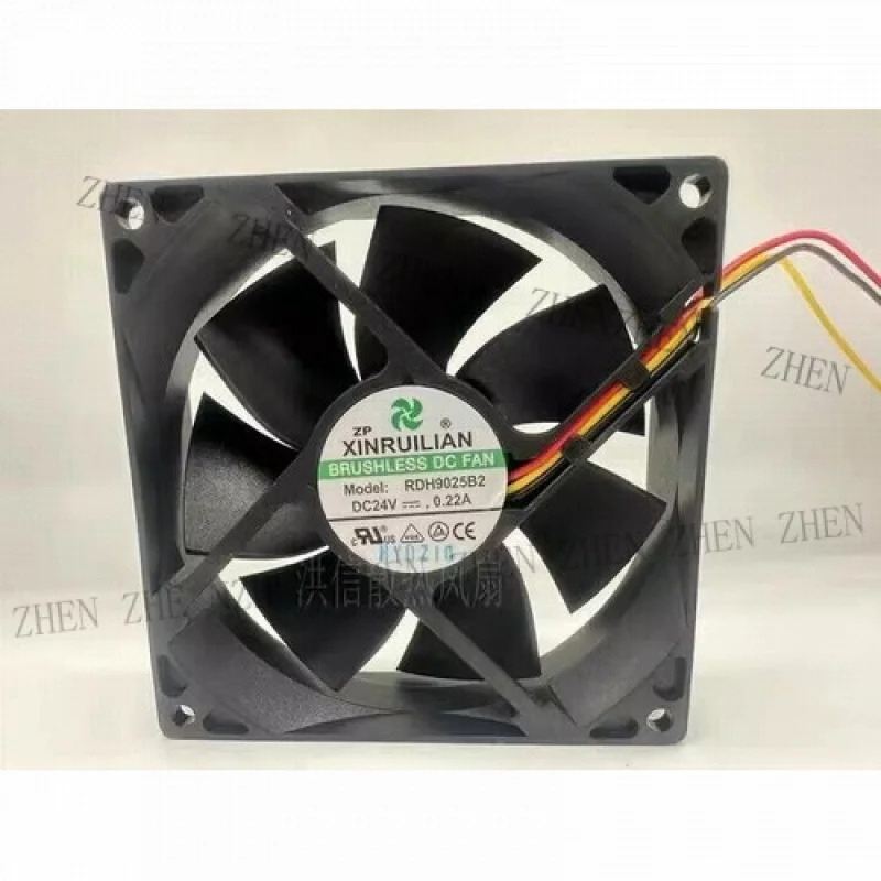 Y RDH9025B2 9025 DC24V 0.22A 9CM 3선 인버터 냉각팬기능