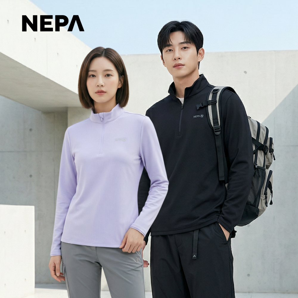 네파 남성 여성 긴팔 티셔츠 집업 등산복상의 봄 아웃도어 기능성 티셔츠 파인더 - 상품 이미지