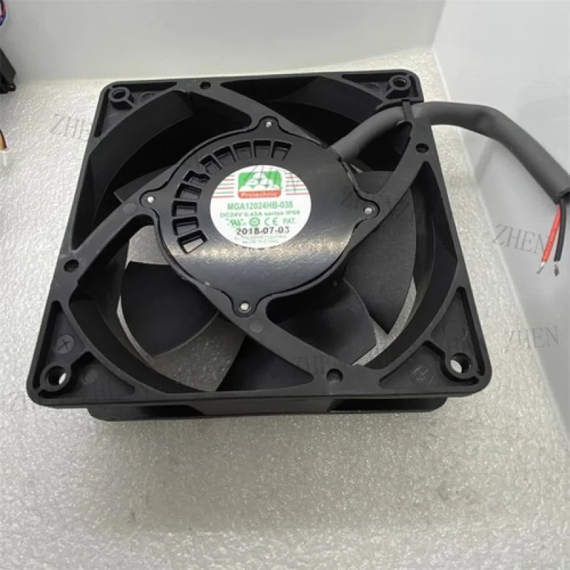 PROTECHNIC MGA12024HB-O38 DC24V 0.43A 12038 12CM 2선식 냉각팬Y