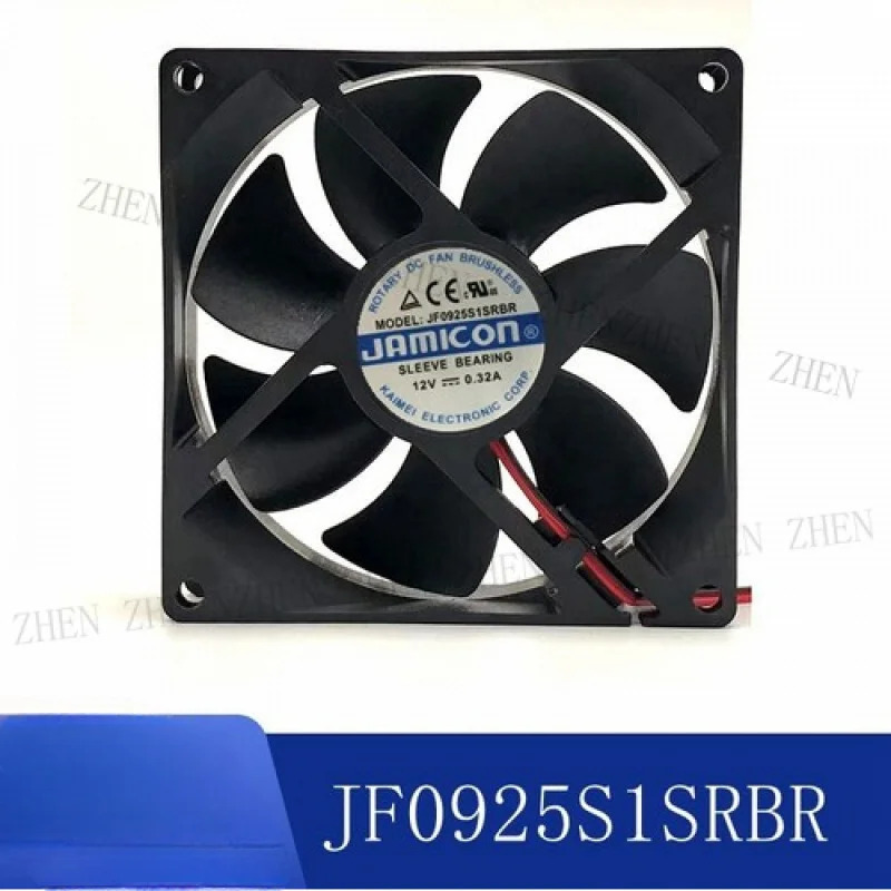 Y for JF0925S1SRBR DC12V 0.32A 9025 냉각팬