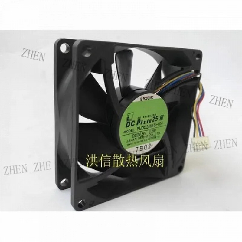 Y DC PIXIE25III PUDC24K4S-614 DC24.5V 2.2W 4핀 인버터 냉각팬