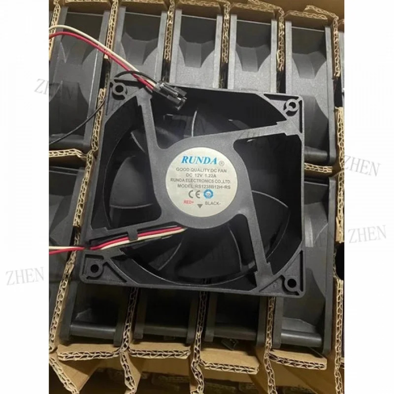 Y FOR RUNDA RS1238B12H-RS 12038 DC12V 1.22A 12CM 3핀 고속 에어 냉각팬