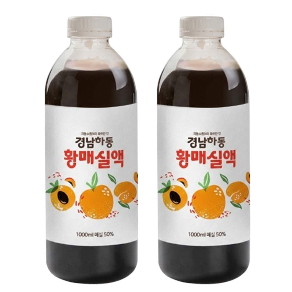 [팔톤상회] 잘 익은 황매실로 만든 매실액 1L, 2개 - 상세 이미지 2