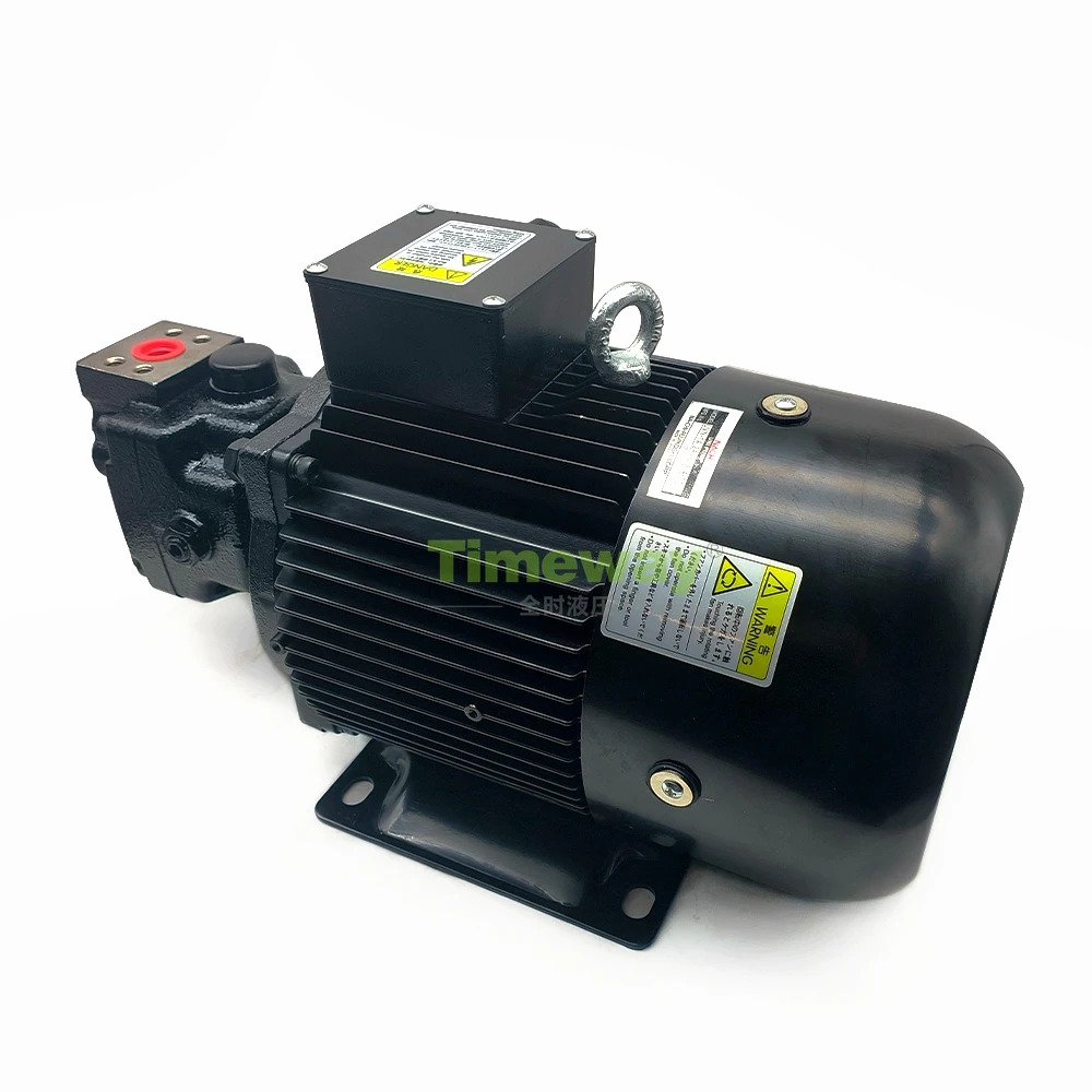 전기 모터가 장착된 UVN 유압 베펌프 UVN-1A-2A4-22S-4-6162C 전원 4P-2.2KW 200/220V 가변 용량