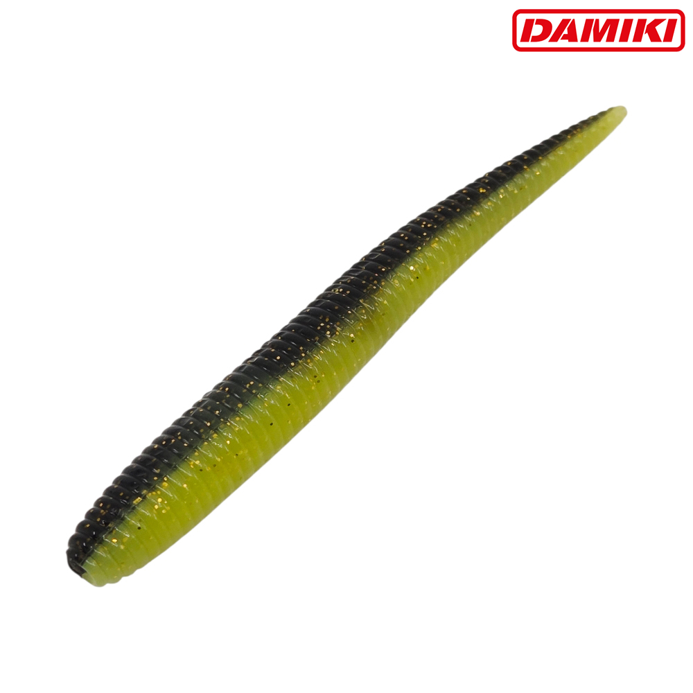 다미끼 스팅거 플로팅 광어 캐스팅 다운샷웜 460 차트 골드 블랙(투톤), 10cm(4인치) - 상세 이미지 2
