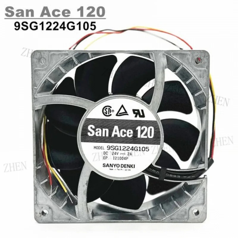 Y for SAN ACE 120 9SG1224G105 12038 24V 2A 고풍량 인버터 팬 3선