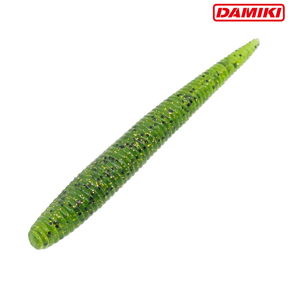 다미끼 스팅거 플로팅 광어 캐스팅 다운샷웜 446 워터멜론 글리터, 10cm(4인치) - 상세 이미지 2